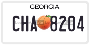 CHA8204 license plate in Georgia
