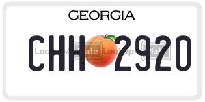 CHH2920 license plate in Georgia