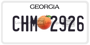 CHM2926  license plate in GA