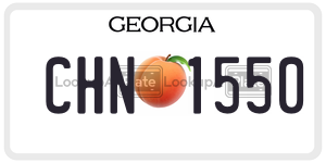 CHN1550  license plate in GA