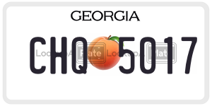 CHQ5017  license plate in GA