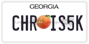 CHRIS5K  license plate in GA