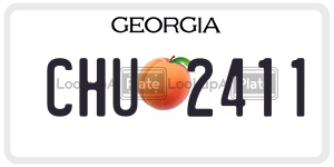 CHU2411  license plate in GA