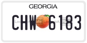 CHW6183  license plate in GA