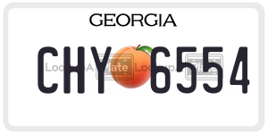CHY6554  license plate in GA