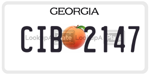 CIB2147  license plate in GA