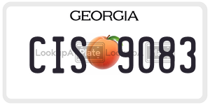 CIS9083 license plate in Georgia