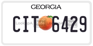 CIT6429  license plate in GA