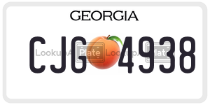 CJG4938  license plate in GA
