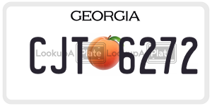 CJT6272  license plate in GA