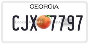 CJX7797 license plate in Georgia