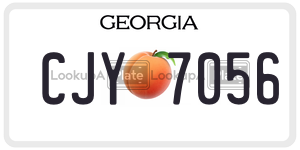 CJY7056  license plate in GA
