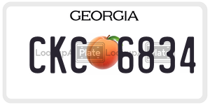 CKC6834  license plate in GA