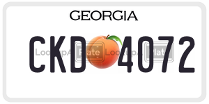 CKD4072  license plate in GA