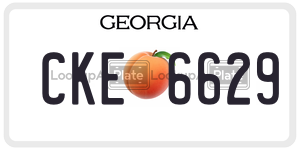 CKE6629  license plate in GA