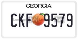 CKF9579  license plate in GA