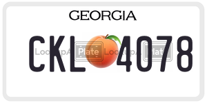 CKL4078  license plate in GA
