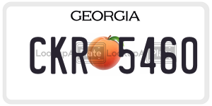 CKR5460  license plate in GA