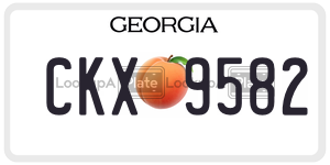 CKX9582 license plate in Georgia