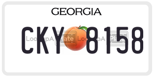 CKY8158 license plate in Georgia