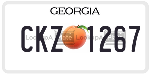 CKZ1267 license plate in Georgia