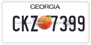 CKZ7399 license plate in Georgia