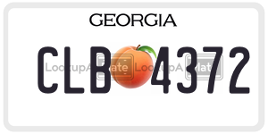 CLB4372  license plate in GA