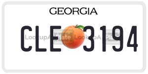 CLE3194  license plate in GA
