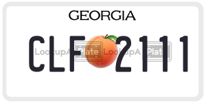 CLF2111 license plate in Georgia