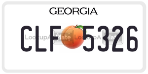 CLF5326 license plate in Georgia
