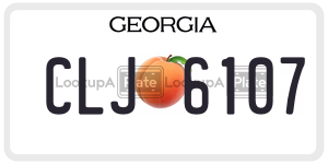 CLJ6107 license plate in Georgia