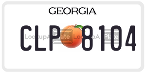 CLP8104  license plate in GA