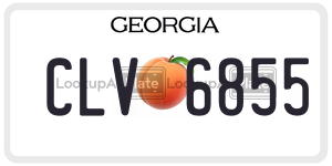 CLV6855  license plate in GA