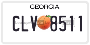 CLV8511  license plate in GA