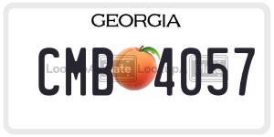 CMB4057  license plate in GA