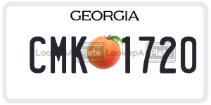 CMK1720  license plate in GA
