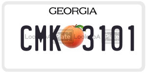 CMK3101 license plate in Georgia