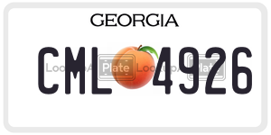 CML4926  license plate in GA