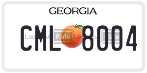 CML8004  license plate in GA