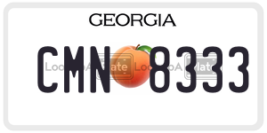 CMN8333 license plate in Georgia