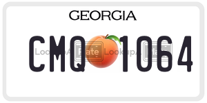 CMQ1064  license plate in GA