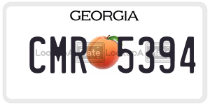 CMR5394 license plate in Georgia
