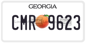 CMR9623  license plate in GA