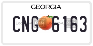 CNG6163  license plate in GA
