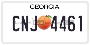 CNJ4461  license plate in GA