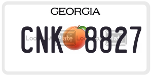 CNK8827 license plate in Georgia