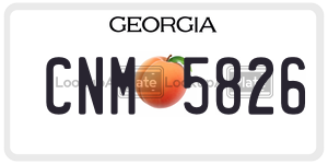 CNM5826 license plate in Georgia