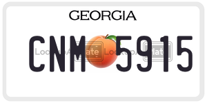CNM5915  license plate in GA