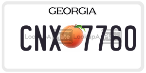 CNX7760  license plate in GA