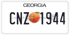 CNZ1944  license plate in GA